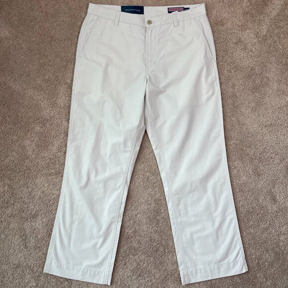Vineyard Vines Pants Men 35x30 Khaki NEW Ripstop Island Pant Hiking Wide Leg NWT